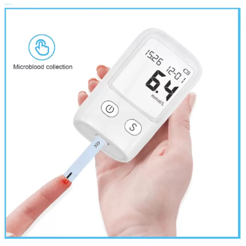 Big Sale🔥 - Glucose Monitor Kit – LCD Display, 25 Test Strips & 25 Lancets Included