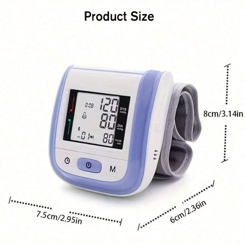 Hot Sale🔥 - Digital Wrist Blood Pressure Monitor – LCD Screen, Portable Case