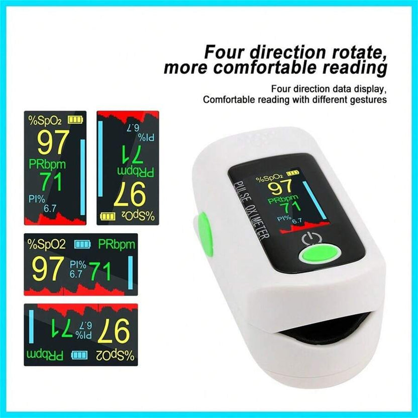 OFF 50% Finger Pulse Oximeter Fast SpO2 & Heart Rate Monitor with Display